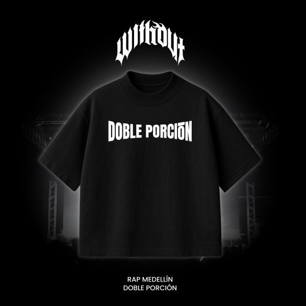 Camiseta Oversize Doble porción negra