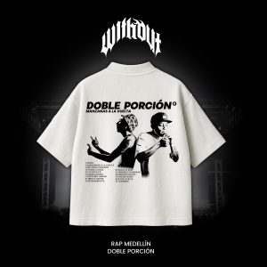 Camiseta Oversize Doble porción blanca