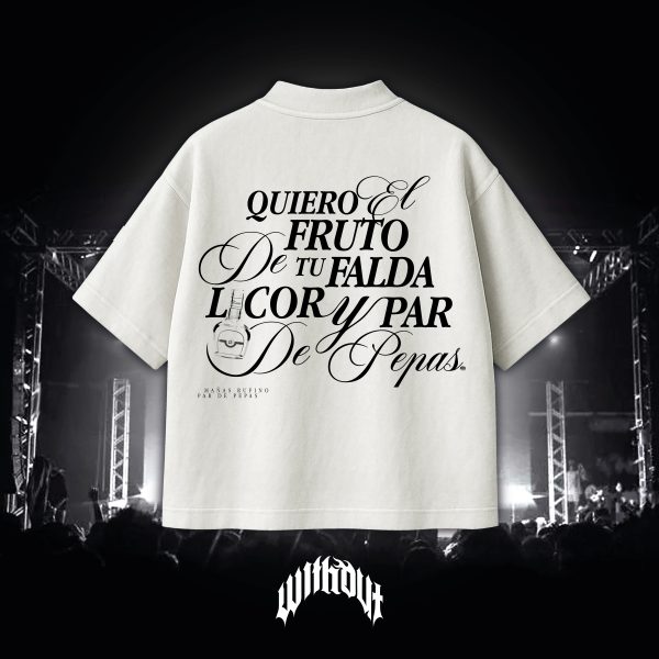 Camiseta Par de pepas Marfil