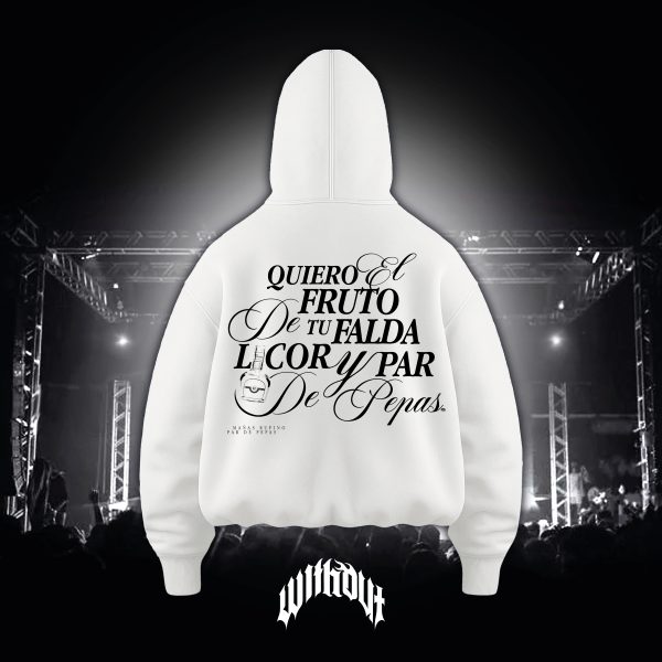 Hoodie Par de pepas Blanco