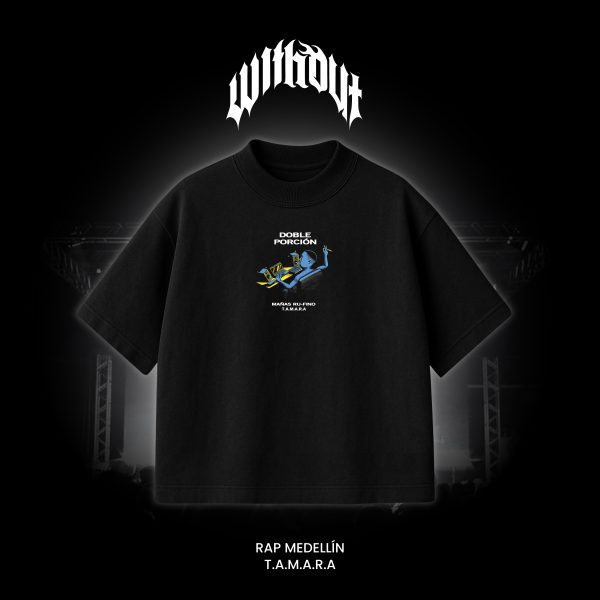 Camiseta T.A.M.A.R.A Mañas Ru-fino negra