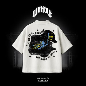 Camiseta T.A.M.A.R.A Mañas Ru-fino blanca