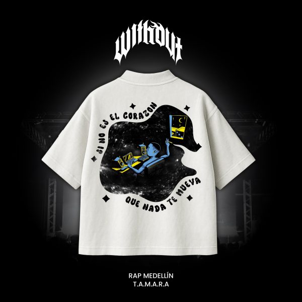 Camiseta T.A.M.A.R.A Mañas Ru-fino blanca