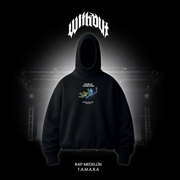 Hoodie T.A.M.A.R.A Mañas Ru-fino negro