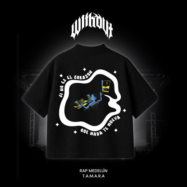 Camiseta T.A.M.A.R.A Mañas Ru-fino negra