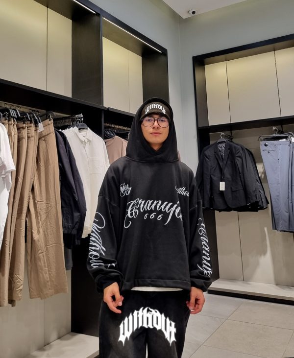 Hoodie Oversize Granuja exclusivo negro