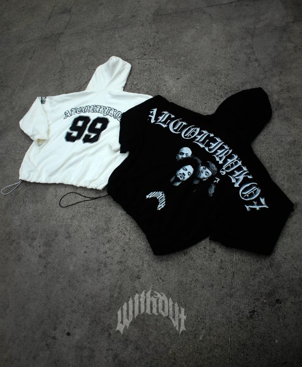 Hoodie Oversize Alcolirykoz Aranjuez blanco