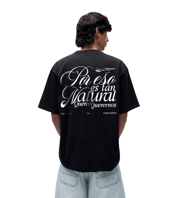 Camiseta Oversize Querer querernos negra