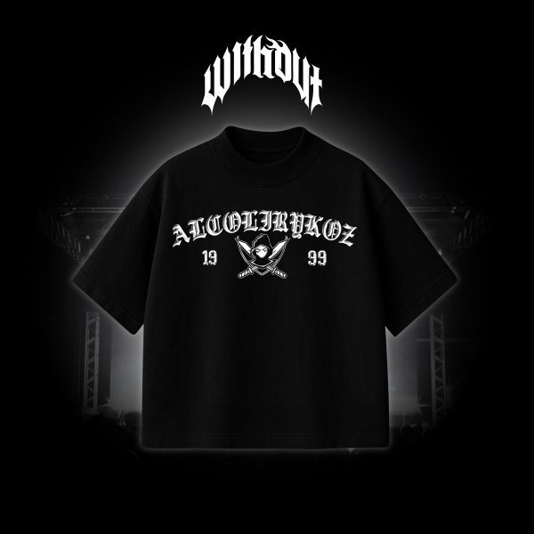 Camiseta Oversize Alcolirykoz Exclusiva negra