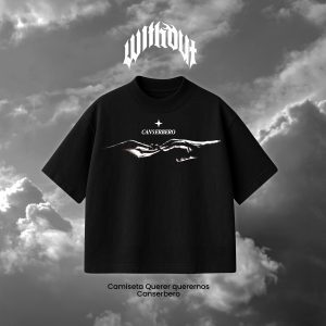 CREADOR _Mesa de trabajo 1 Camiseta Oversize Querer querernos negra