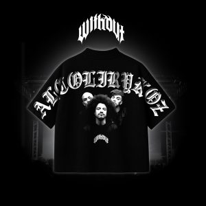 Camiseta Oversize Alcolirykoz Exclusiva negra