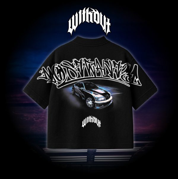 Camiseta Oversize Mostwanted negra