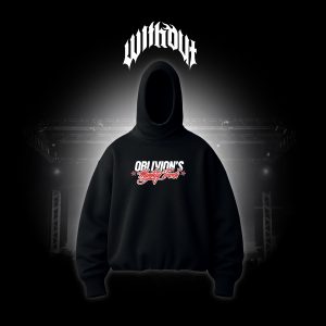 CREADOR _Mesa de trabajo 1 copia 4 Hoodie Oversize Oblivion´s Pausa pa tinto negro