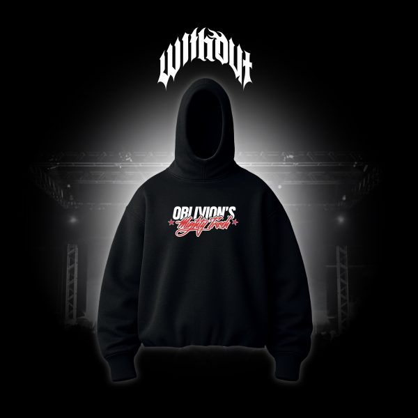 Hoodie Oversize Oblivion´s Pausa pa tinto negro
