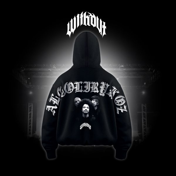 Hoodie Oversize Alcolirykoz Exclusivo negro