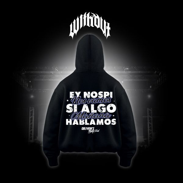 Hoodie Oversize Oblivion´s Ey nospi negro