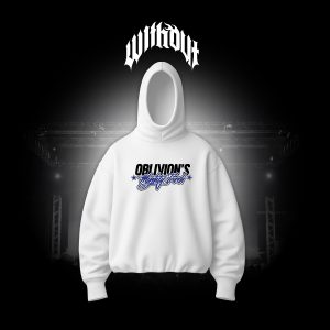 Hoodie Oversize Oblivion´s Pausa pa tinto blanco
