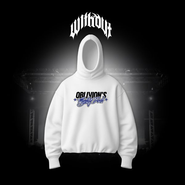 Hoodie Oversize Oblivion´s Pausa pa tinto blanco