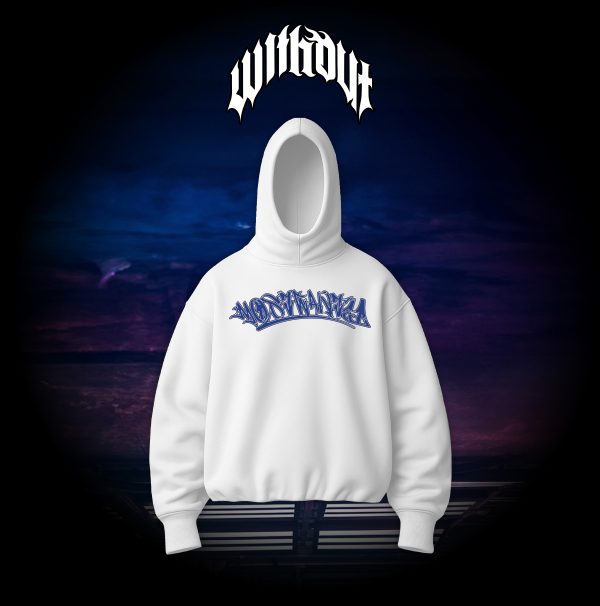 Hoodie Oversize Mostwanted blanco