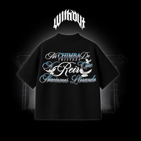 Camiseta Oversize Alcolirykoz Baño de ruda negra