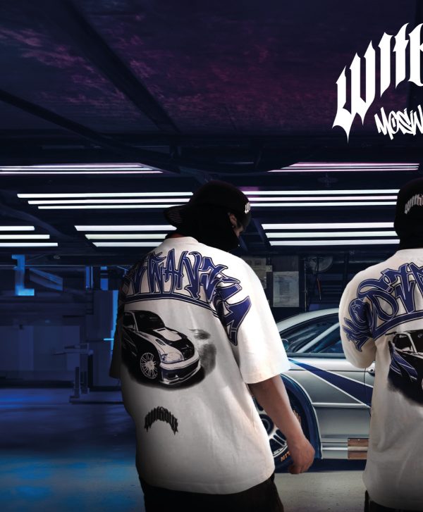 Camiseta Oversize Mostwanted blanca