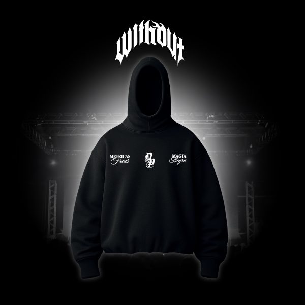 Hoodie Oversize Magia negra negro