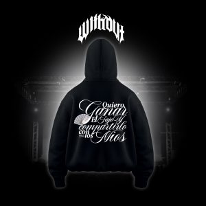 Hoodie Oversize Magia negra negro