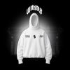Hoodie Oversize Magia negra blanco