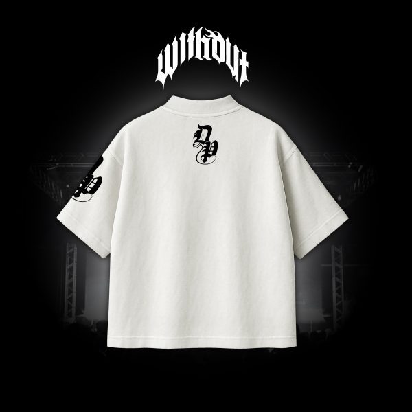 Camiseta Oversize Métricas frias blanca