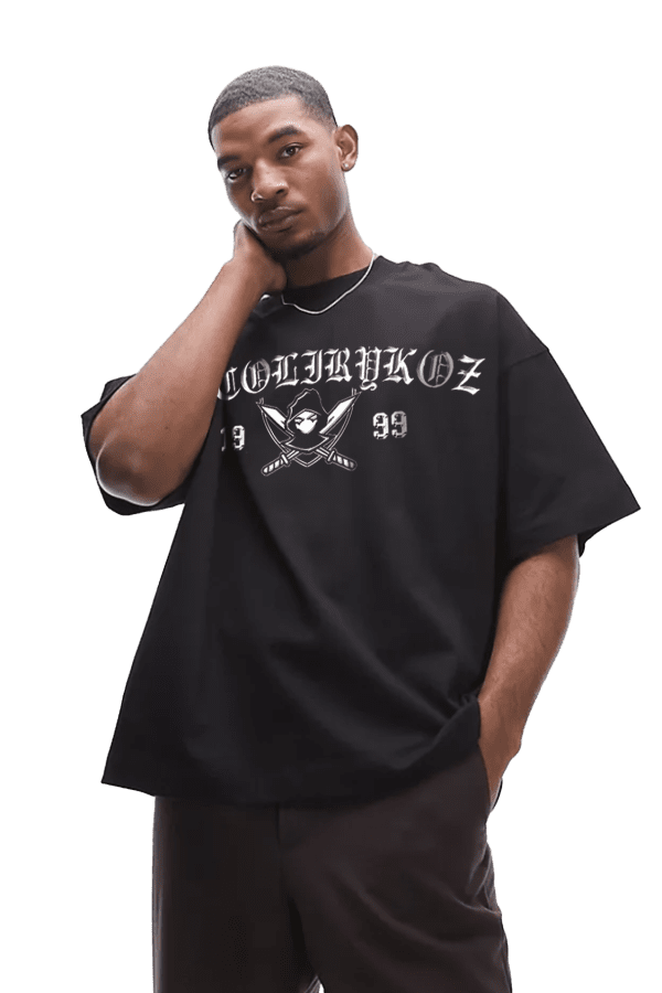 Camiseta Oversize Alcolirykoz Exclusiva negra
