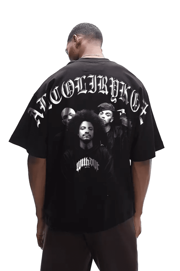 Camiseta Oversize Alcolirykoz Exclusiva negra