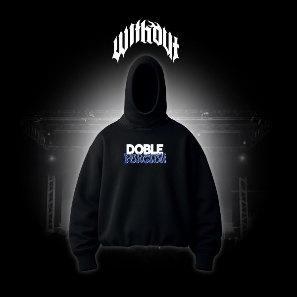 Hoodie Oversize Tren a vapor negro