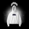 Hoodie Oversize Tren a vapor blanco