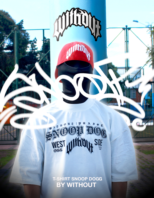 Camiseta Oversize Snoop Dogg Blanca