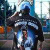 Camiseta Oversize Snoop Dogg Negra