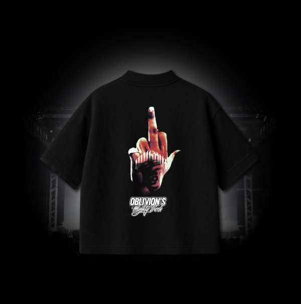 CREADOR _Mesa de trabajo 1 copia Camiseta Oversize Oblivion´s Migthy Trash Negra