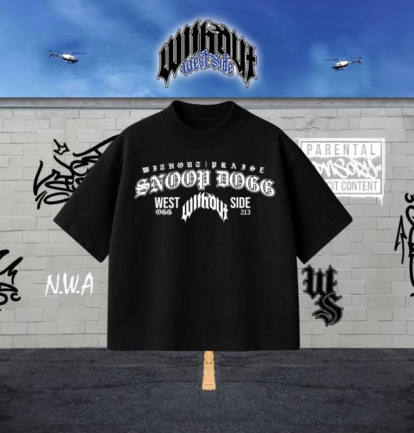 Camiseta Oversize Snoop Dogg Negra
