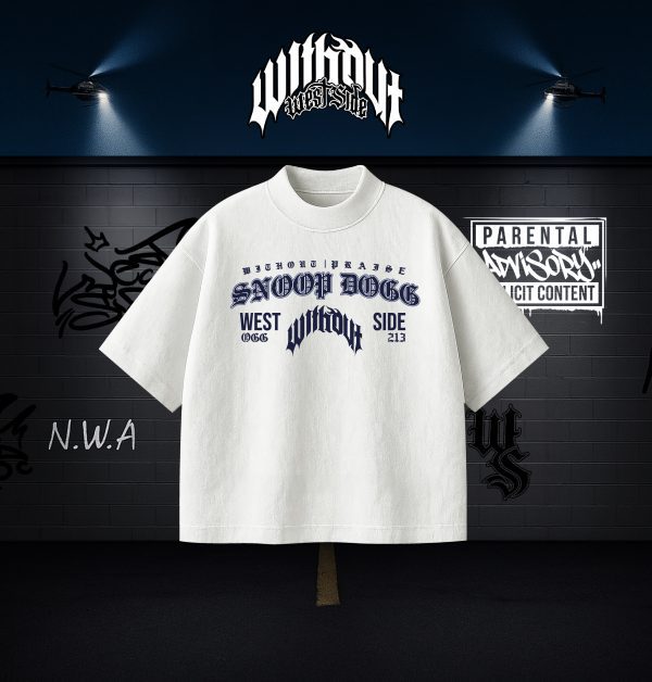 Camiseta Oversize Snoop Dogg Blanca