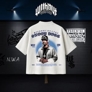 Camiseta Oversize Snoop Dogg Blanca