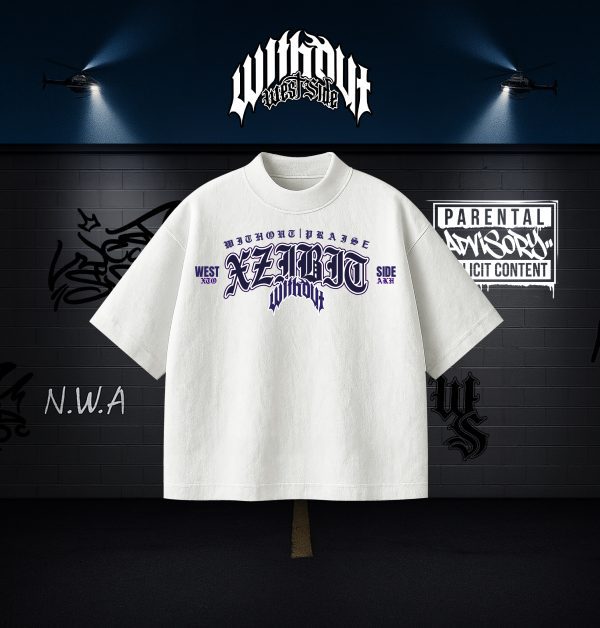 WEST SIDE FINALS -13 Camiseta Oversize Xzibit Blanca