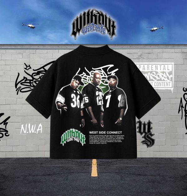 Camiseta Oversize West Connect Negra