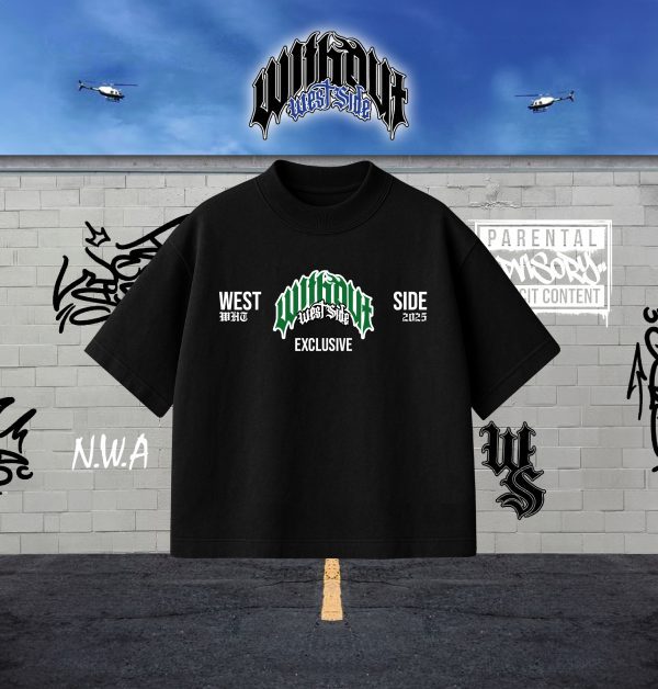 Camiseta Oversize West Connect Negra