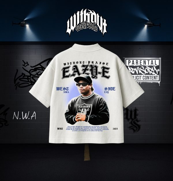 WEST SIDE FINALS -22 Camiseta Oversize Eazy-E Blanca