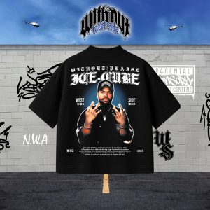Camiseta Oversize Ice-Cube Negra