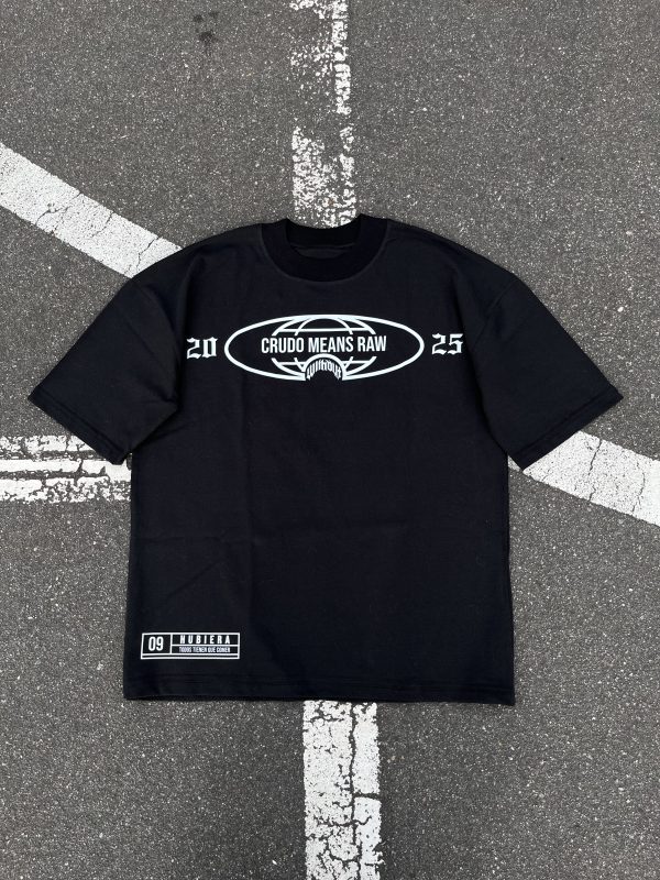 Camiseta Oversize Crudo Means Raw "Hubiera" Negra
