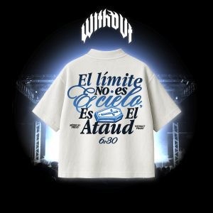 Camiseta Oversize Métricas frías "6:30" Blanca