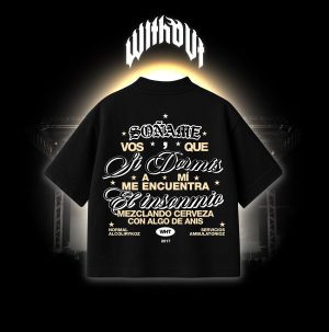 Camiseta Oversize "Normal" Negra