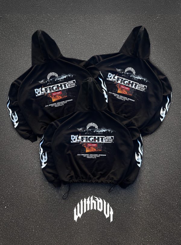 Hoodie Oversize def Jam for WHT Negro