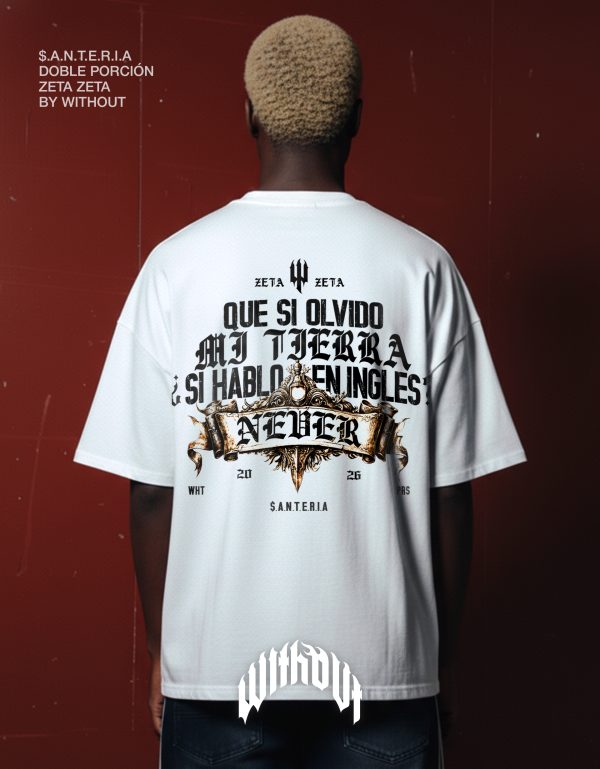 3 Camiseta Oversize Santeria Blanca