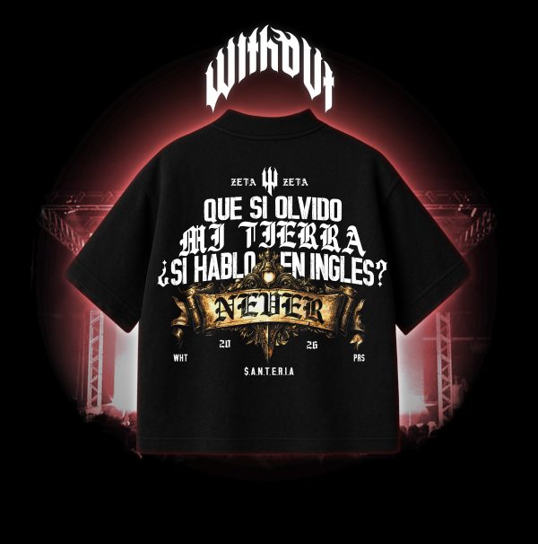 Camiseta Oversize Santeria Negra